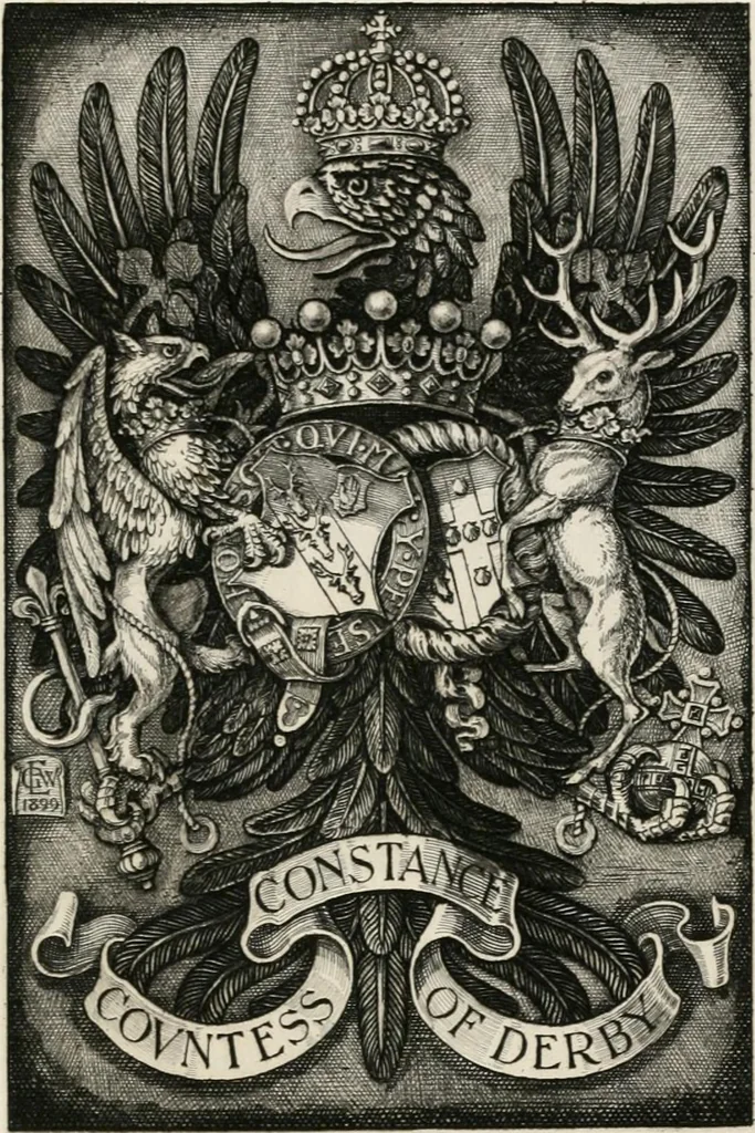 An illustration from Heraldry as art : an account of its development and practice, chiefly in England, 1907, leaf 171