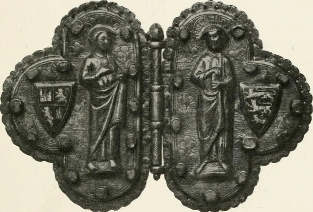 An illustration from Heraldry as art : an account of its development and practice, chiefly in England, 1907, leaf 195