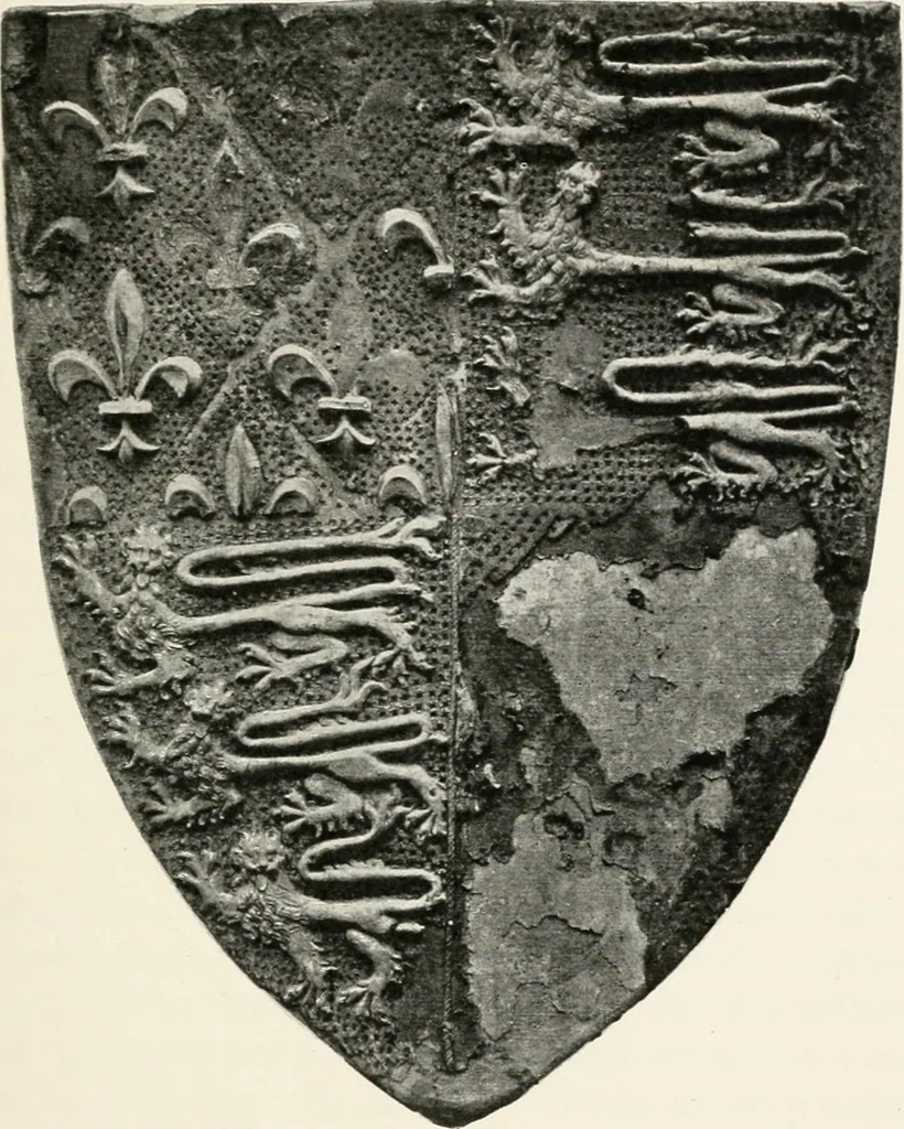 An illustration from Heraldry as art : an account of its development and practice, chiefly in England, 1907, leaf 21