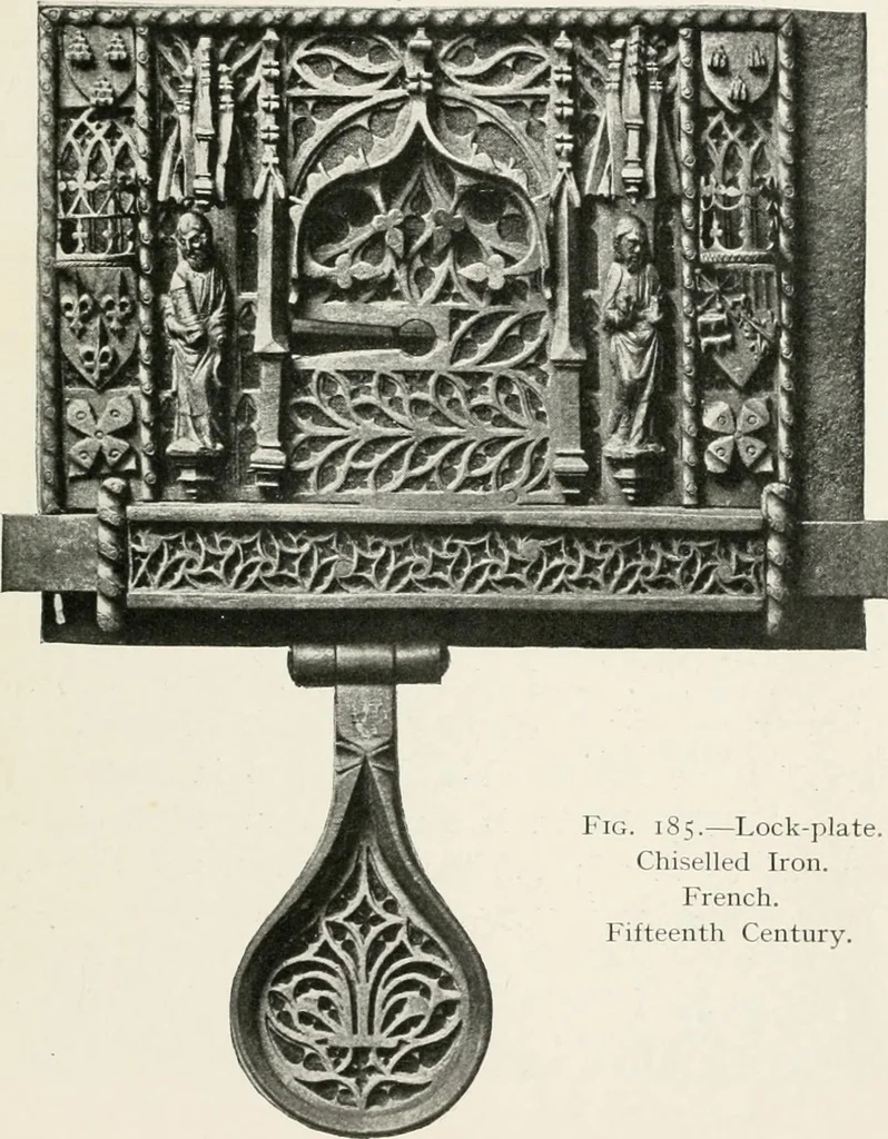 An illustration from Heraldry as art : an account of its development and practice, chiefly in England, 1907, leaf 215