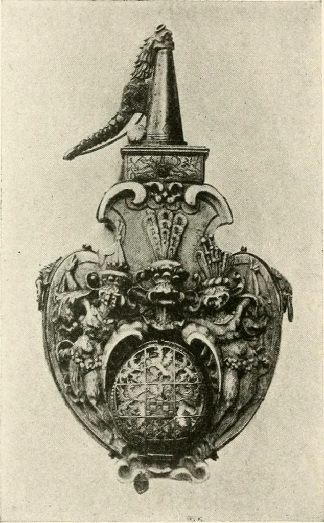 An illustration from Heraldry as art : an account of its development and practice, chiefly in England, 1907, leaf 220