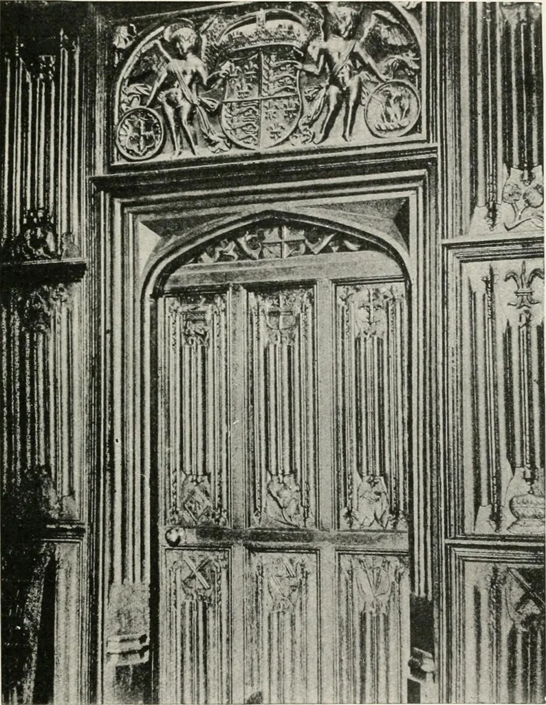 An illustration from Heraldry as art : an account of its development and practice, chiefly in England, 1907, leaf 235