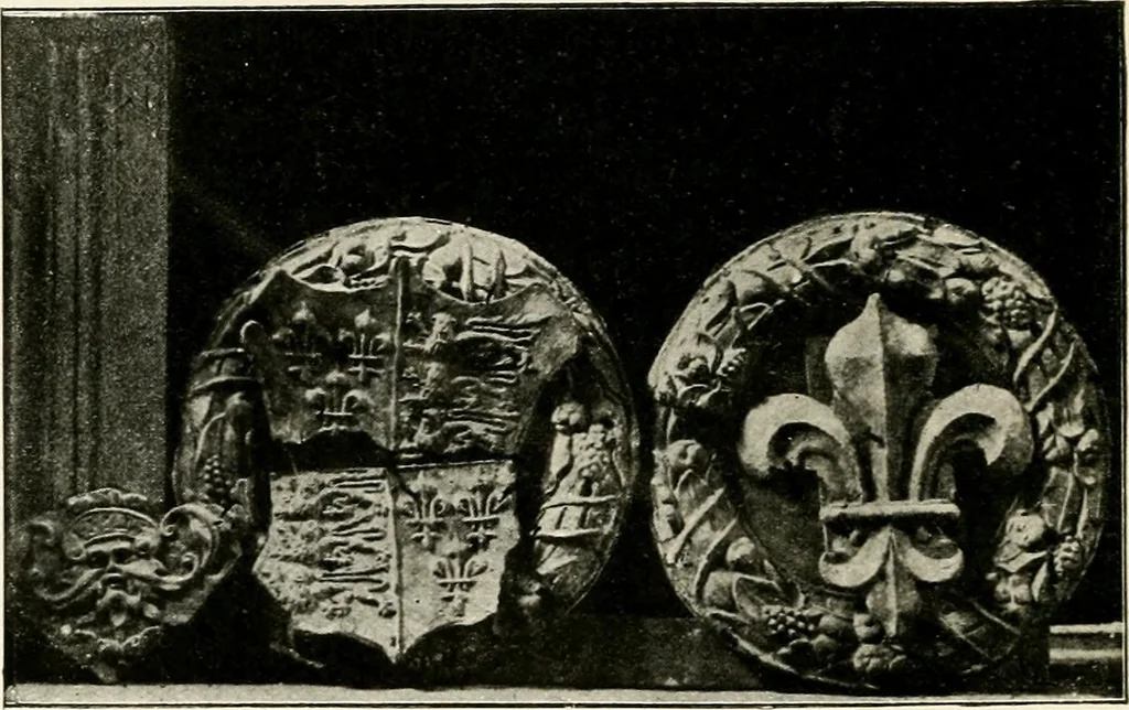 An illustration from Heraldry as art : an account of its development and practice, chiefly in England, 1907, leaf 238