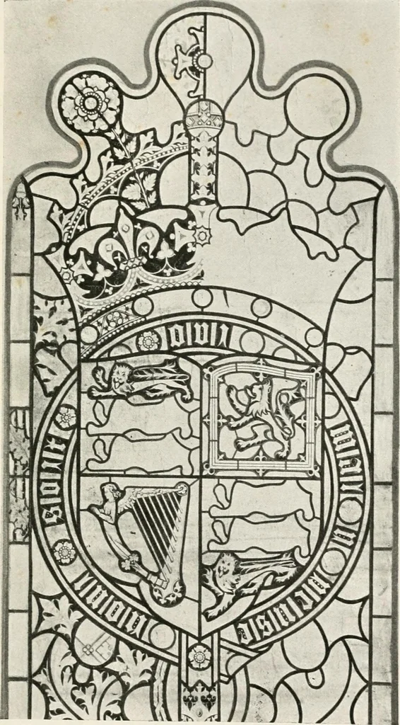 An illustration from Heraldry as art : an account of its development and practice, chiefly in England, 1907, leaf 251