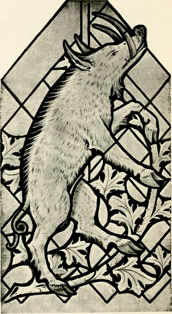 An illustration from Heraldry as art : an account of its development and practice, chiefly in England, 1907, leaf 256