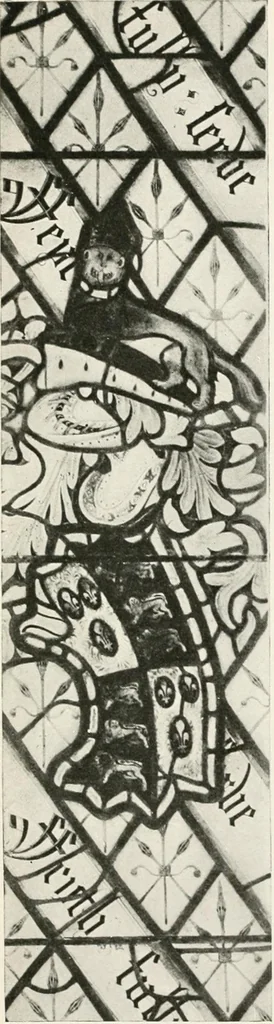 An illustration from Heraldry as art : an account of its development and practice, chiefly in England, 1907, leaf 263