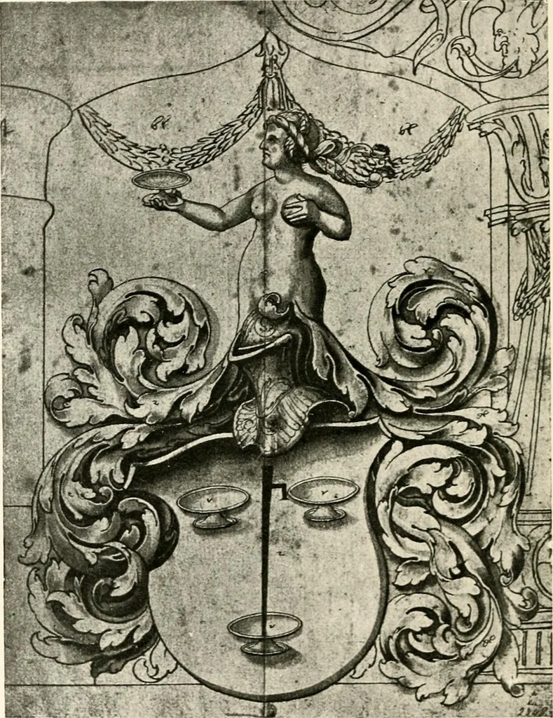 An illustration from Heraldry as art : an account of its development and practice, chiefly in England, 1907, leaf 268