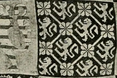 An illustration from Heraldry as art : an account of its development and practice, chiefly in England, 1907, leaf 274