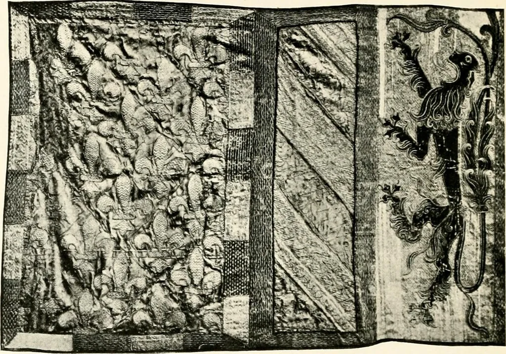 An illustration from Heraldry as art : an account of its development and practice, chiefly in England, 1907, leaf 276