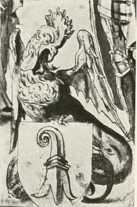 An illustration from Heraldry as art : an account of its development and practice, chiefly in England, 1907, leaf 295