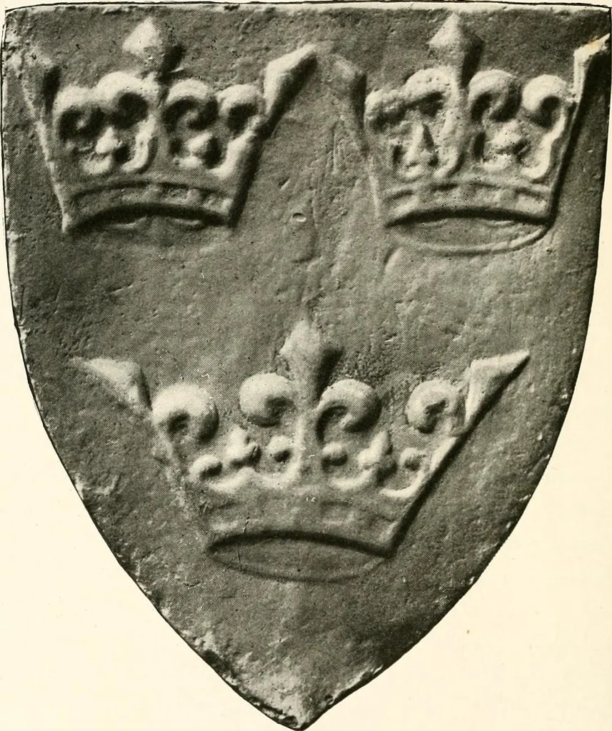 An illustration from Heraldry as art : an account of its development and practice, chiefly in England, 1907, leaf 296