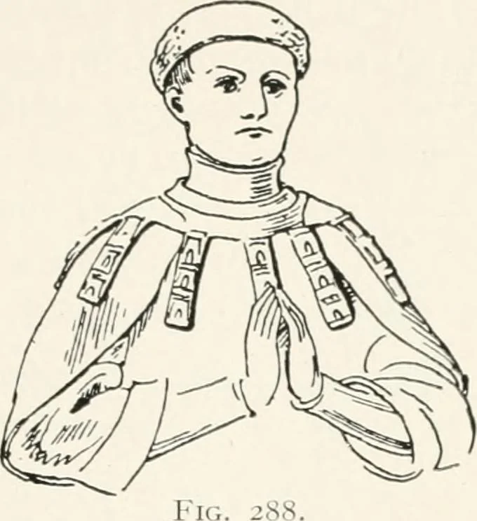 An illustration from Heraldry as art : an account of its development and practice, chiefly in England, 1907, leaf 311