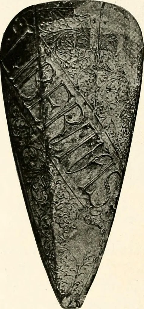 An illustration from Heraldry as art : an account of its development and practice, chiefly in England, 1907, leaf 42