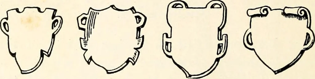 An illustration from Heraldry as art : an account of its development and practice, chiefly in England, 1907, leaf 46