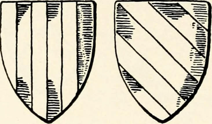 An illustration from Heraldry as art : an account of its development and practice, chiefly in England, 1907, leaf 60