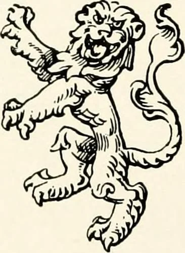An illustration from Heraldry as art : an account of its development and practice, chiefly in England, 1907, leaf 84