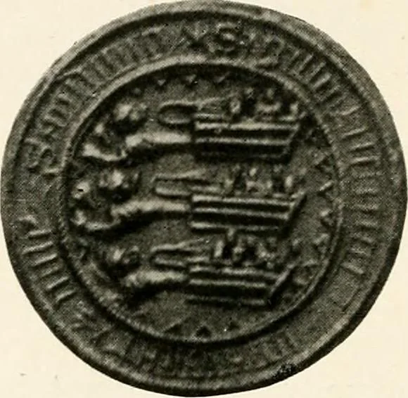An illustration from Heraldry as art : an account of its development and practice, chiefly in England, 1907, leaf 96