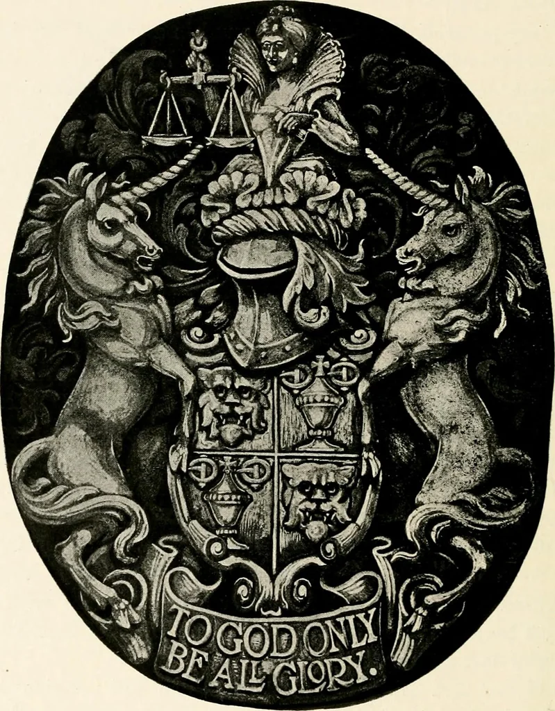 An illustration from Heraldry as art : an account of its development and practice, chiefly in England, 1907, leaf 98