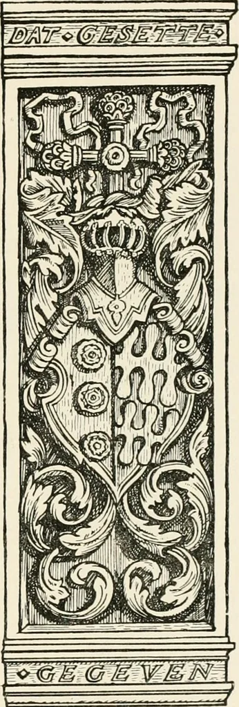 An illustration from Heraldry and floral forms as used in decoration;, 1922, leaf 102