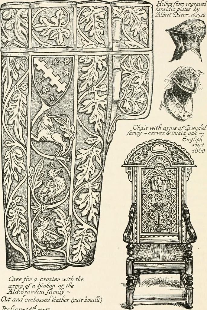 An illustration from Heraldry and floral forms as used in decoration;, 1922, leaf 125