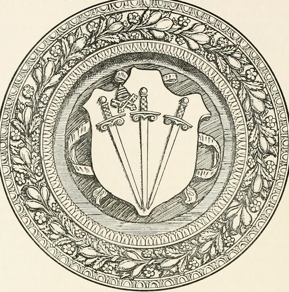 An illustration from Heraldry and floral forms as used in decoration;, 1922, leaf 127