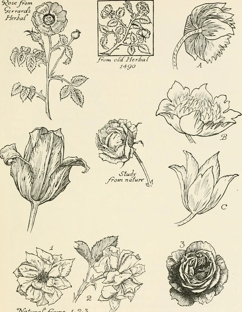 An illustration from Heraldry and floral forms as used in decoration;, 1922, leaf 136