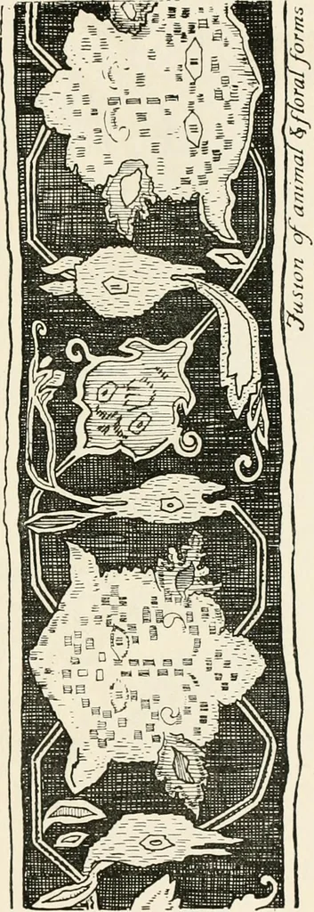 An illustration from Heraldry and floral forms as used in decoration;, 1922, leaf 164
