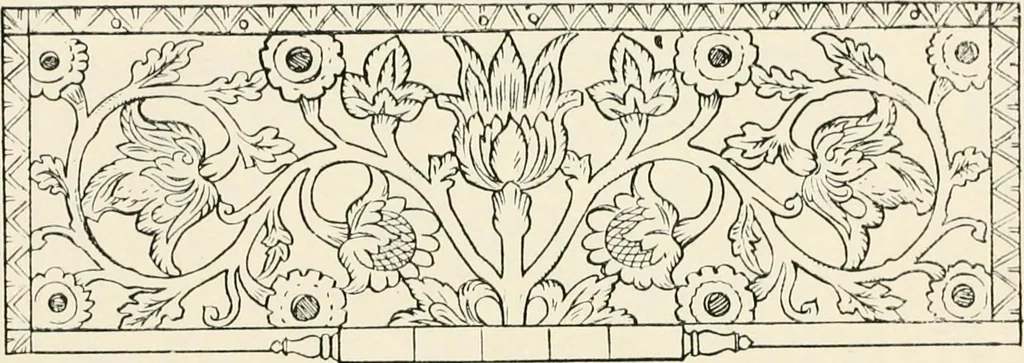 An illustration from Heraldry and floral forms as used in decoration;, 1922, leaf 182