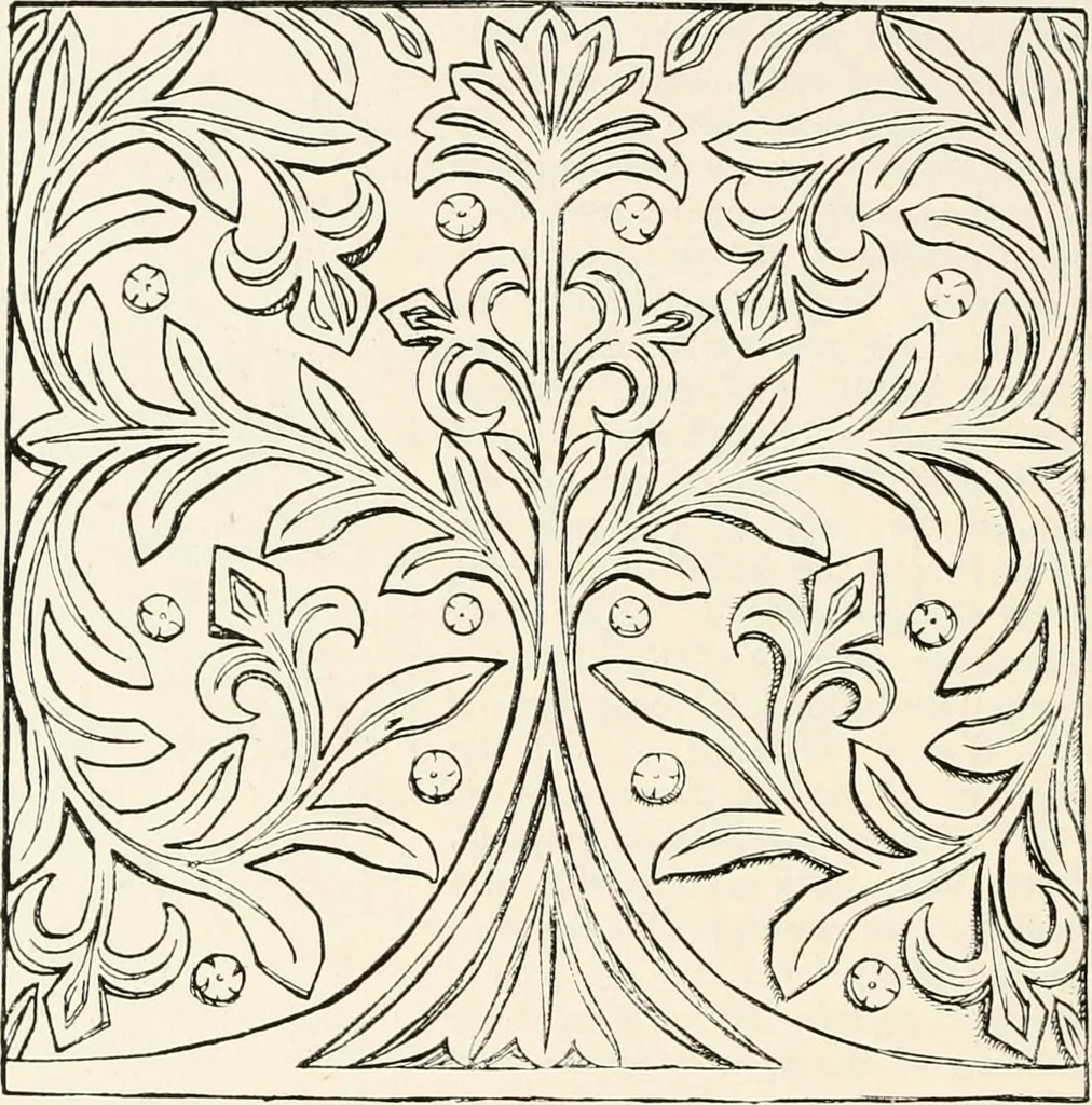 An illustration from Heraldry and floral forms as used in decoration;, 1922, leaf 183