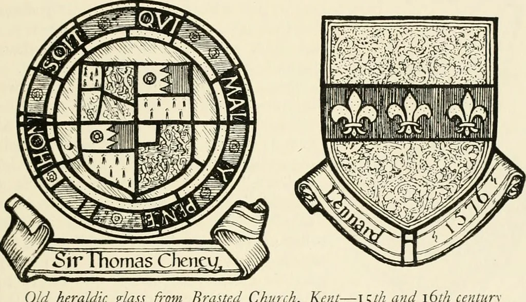 An illustration from Heraldry and floral forms as used in decoration;, 1922, leaf 24