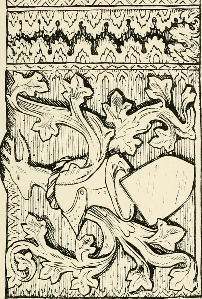 An illustration from Heraldry and floral forms as used in decoration;, 1922, leaf 28
