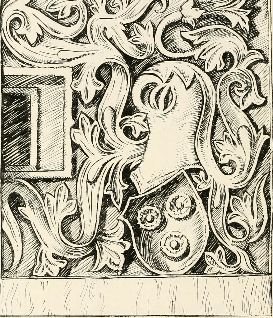 An illustration from Heraldry and floral forms as used in decoration;, 1922, leaf 29