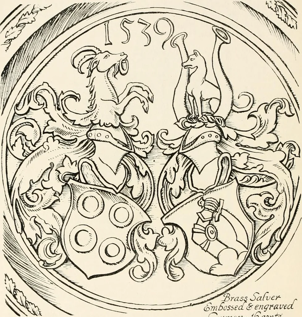 An illustration from Heraldry and floral forms as used in decoration;, 1922, leaf 43