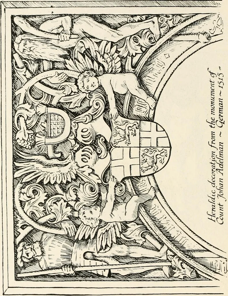 An illustration from Heraldry and floral forms as used in decoration;, 1922, leaf 47