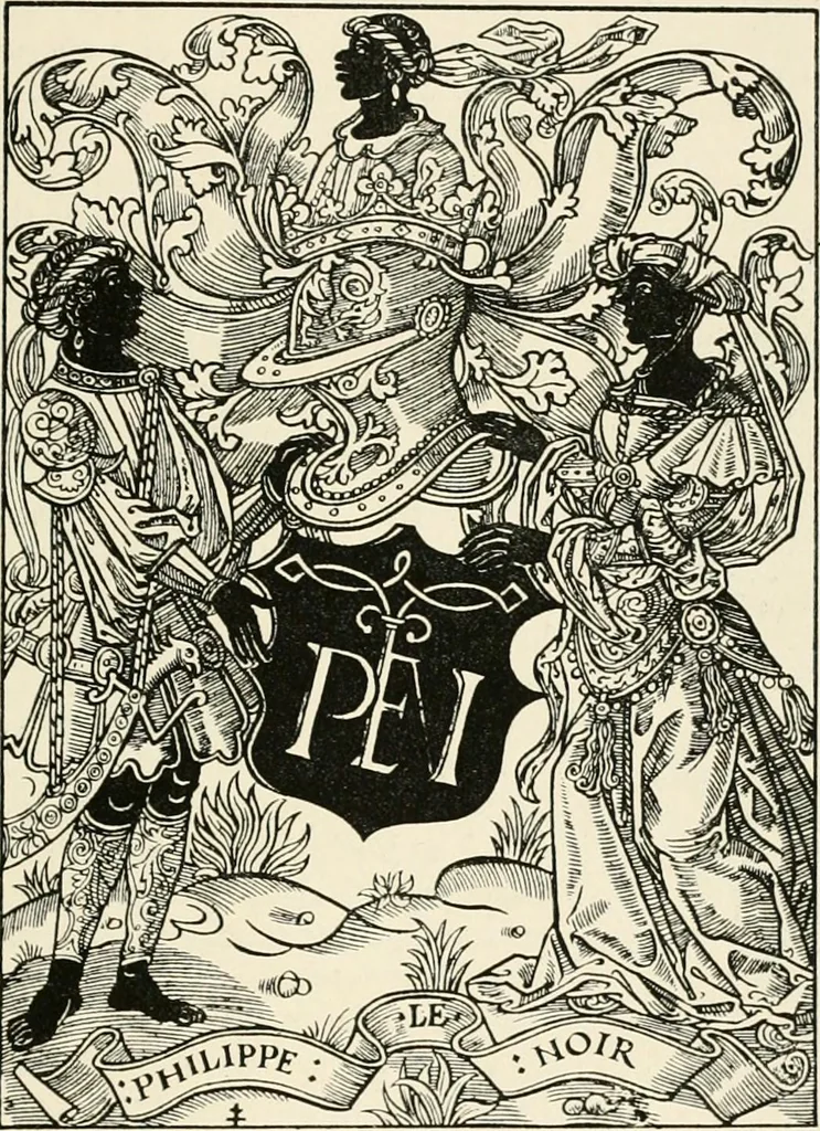 An illustration from Heraldry and floral forms as used in decoration;, 1922, leaf 48