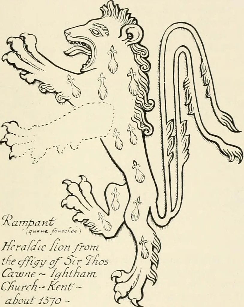 An illustration from Heraldry and floral forms as used in decoration;, 1922, leaf 56