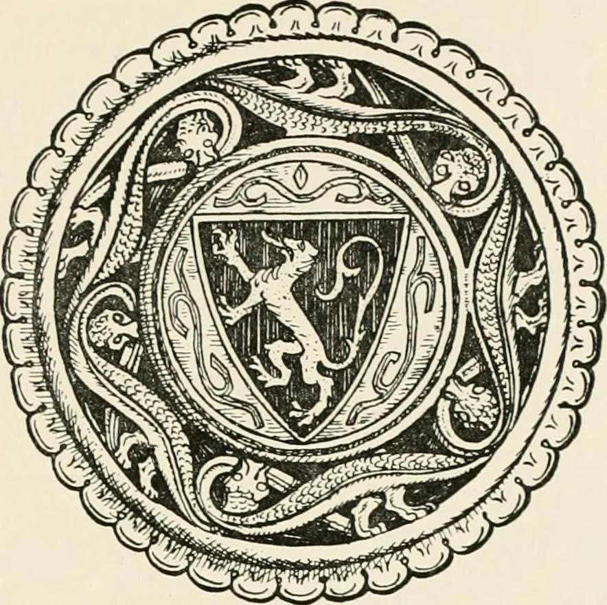 An illustration from Heraldry and floral forms as used in decoration;, 1922, leaf 70