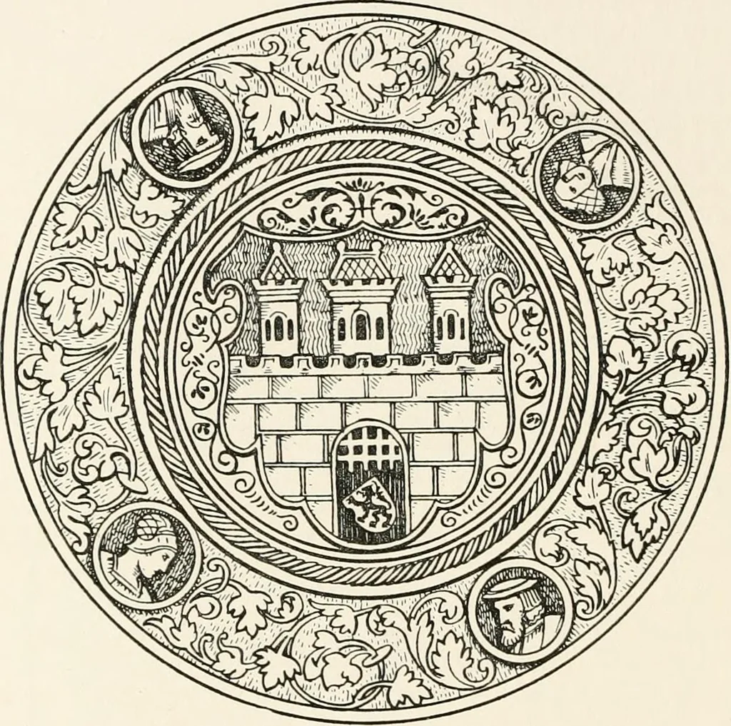 An illustration from Heraldry and floral forms as used in decoration;, 1922, leaf 73