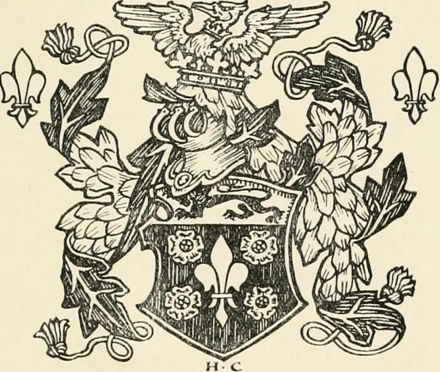 An illustration from Heraldry and floral forms as used in decoration;, 1922, leaf 8