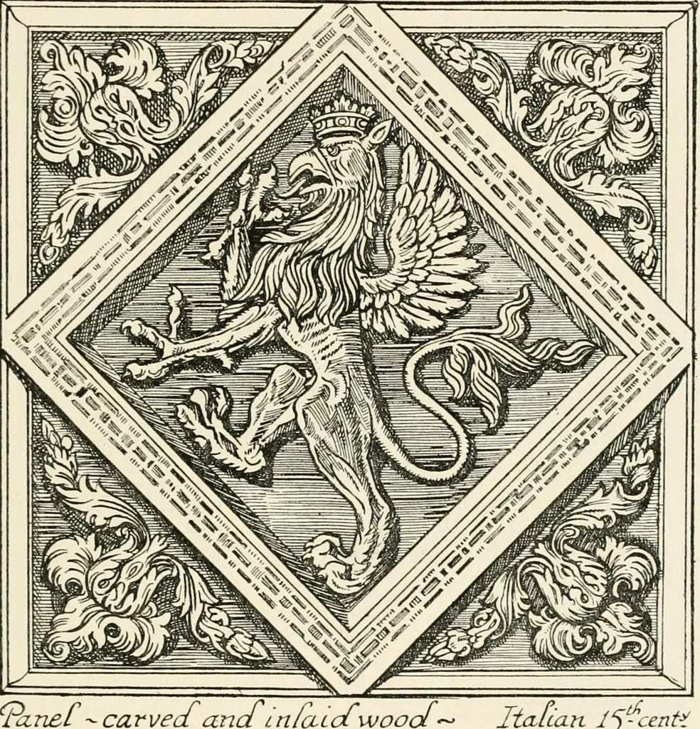 An illustration from Heraldry and floral forms as used in decoration;, 1922, leaf 98