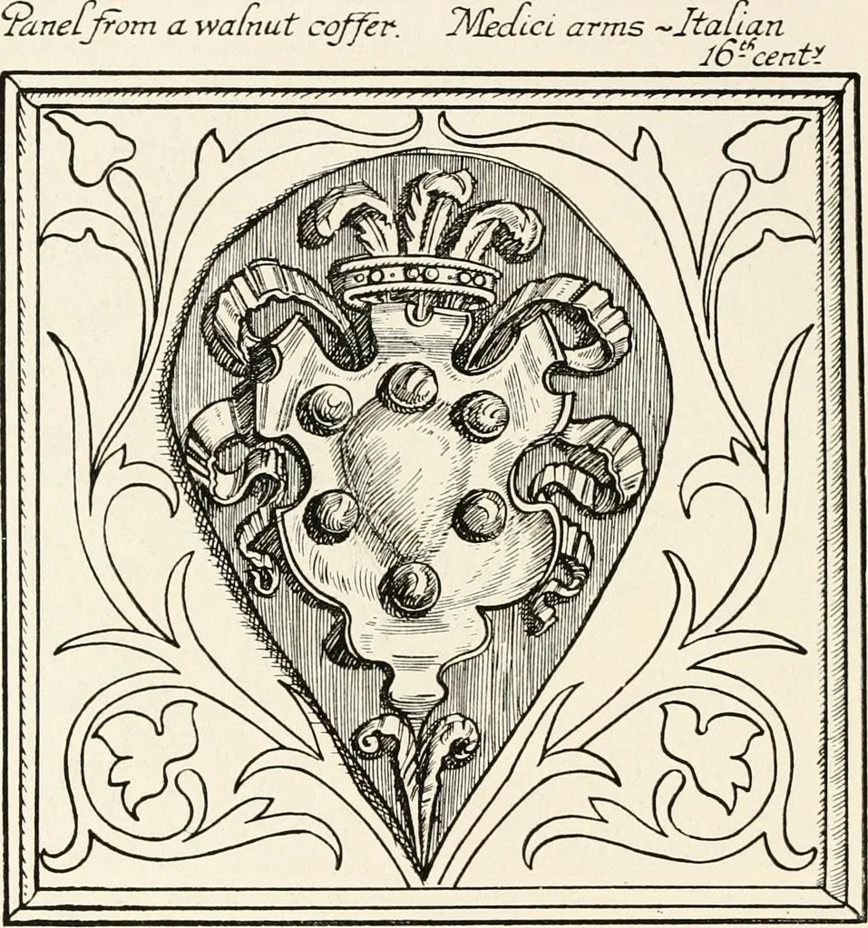An illustration from Heraldry and floral forms as used in decoration;, 1922, leaf 99