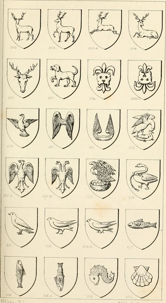 An illustration from Heraldry, historical and popular : with seven hundred illustrations, 1863, leaf 102