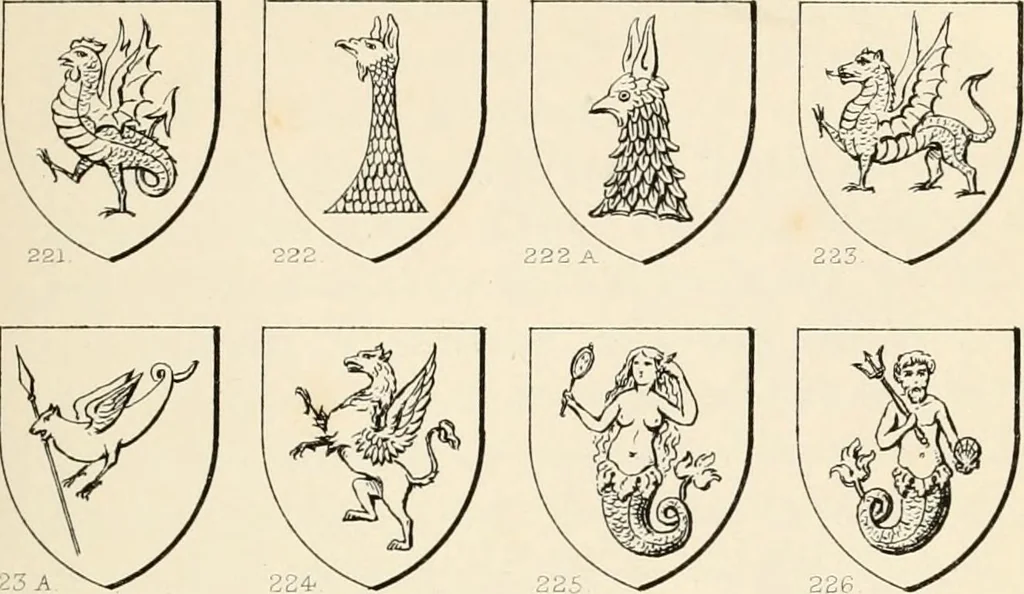 An illustration from Heraldry, historical and popular : with seven hundred illustrations, 1863, leaf 108