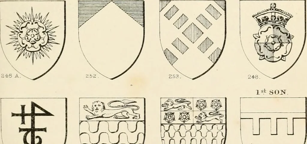An illustration from Heraldry, historical and popular : with seven hundred illustrations, 1863, leaf 116