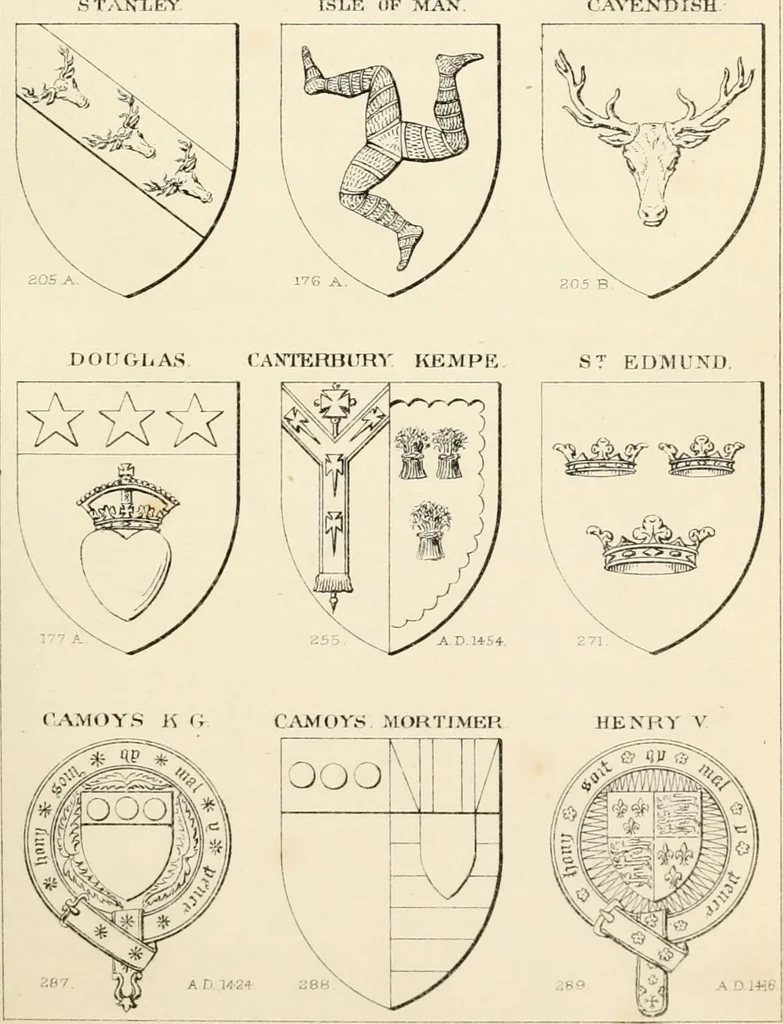 An illustration from Heraldry, historical and popular : with seven hundred illustrations, 1863, leaf 152