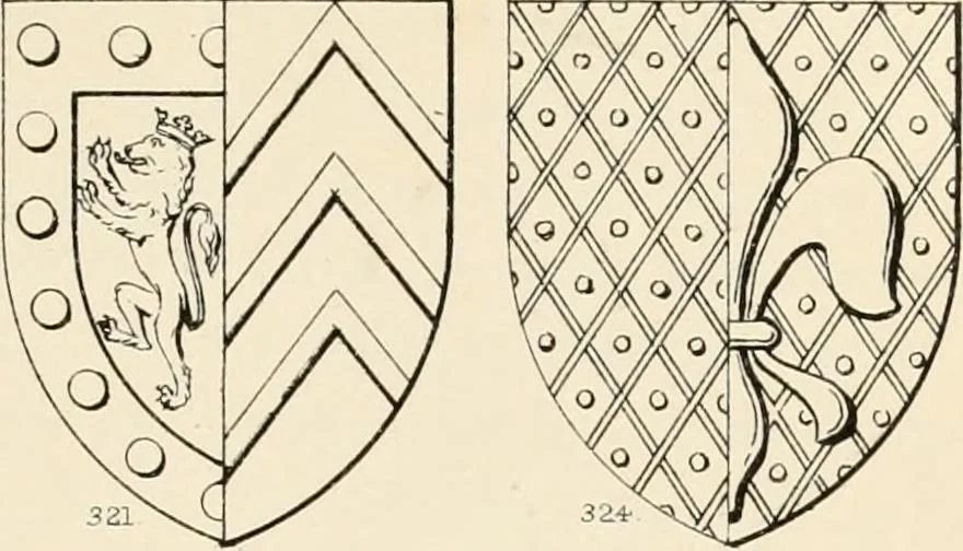 An illustration from Heraldry, historical and popular : with seven hundred illustrations, 1863, leaf 182