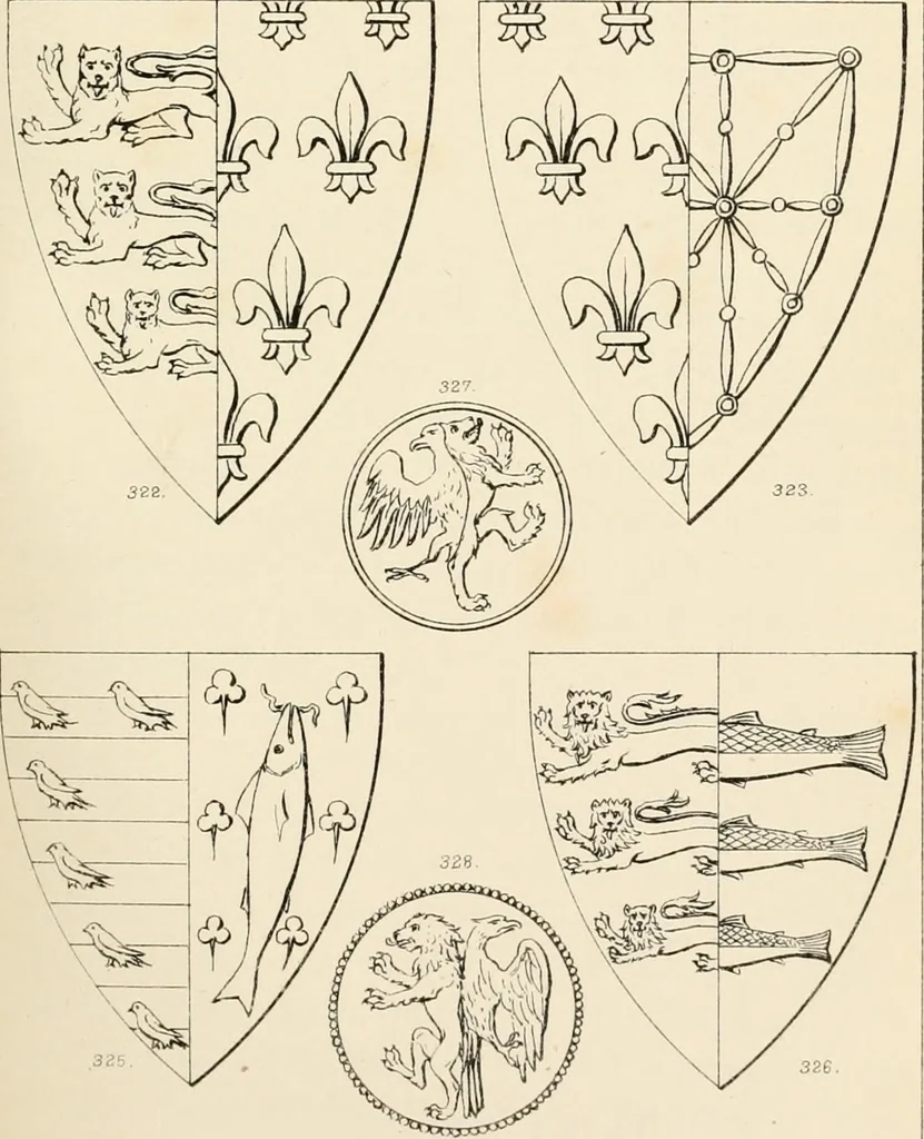 An illustration from Heraldry, historical and popular : with seven hundred illustrations, 1863, leaf 182