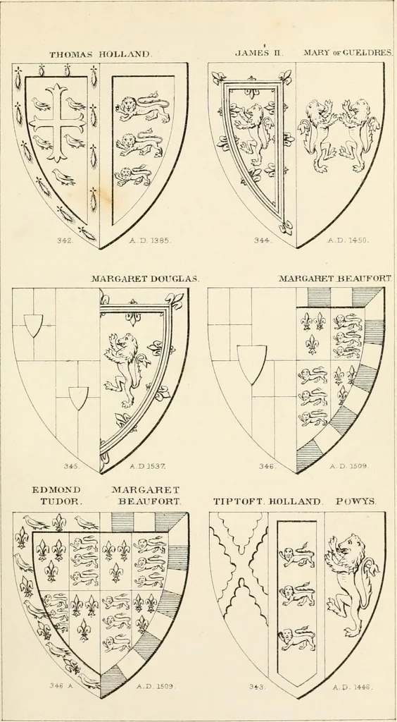 An illustration from Heraldry, historical and popular : with seven hundred illustrations, 1863, leaf 196