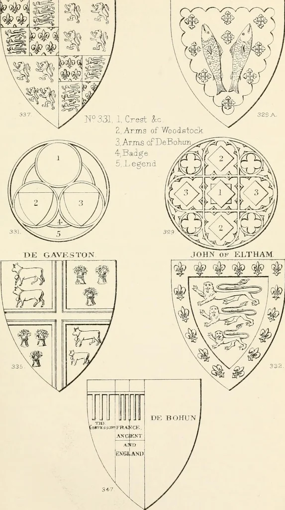 An illustration from Heraldry, historical and popular : with seven hundred illustrations, 1863, leaf 204