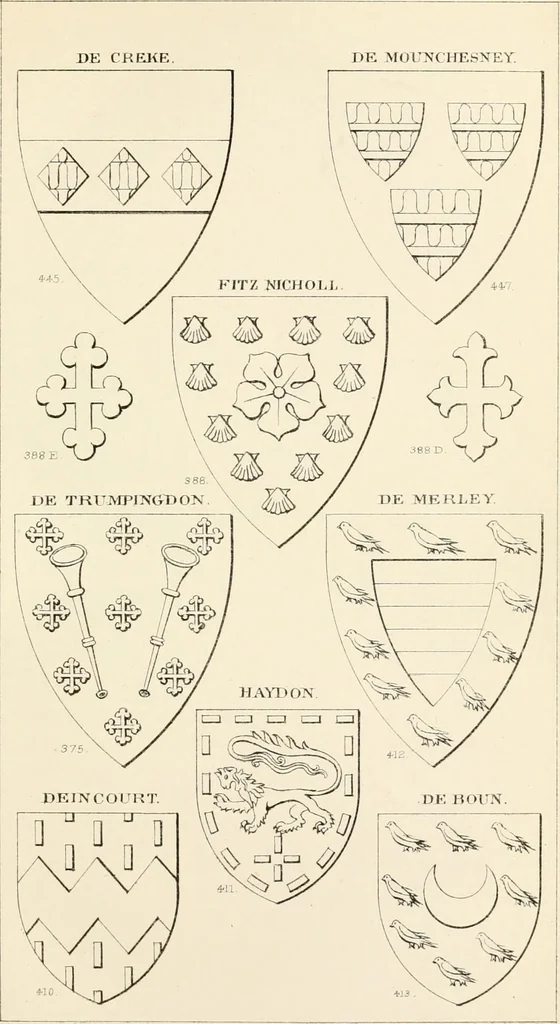An illustration from Heraldry, historical and popular : with seven hundred illustrations, 1863, leaf 232